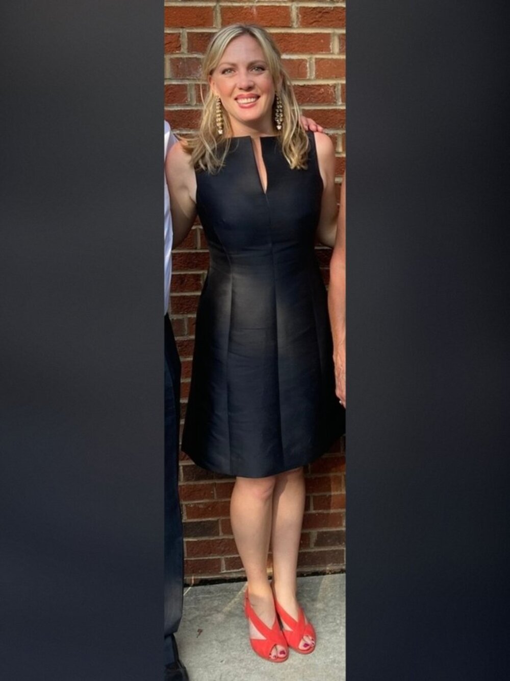 Vintage Rickie Freeman for Teri Jon Black Silk Wool A-Line Dress Size 6